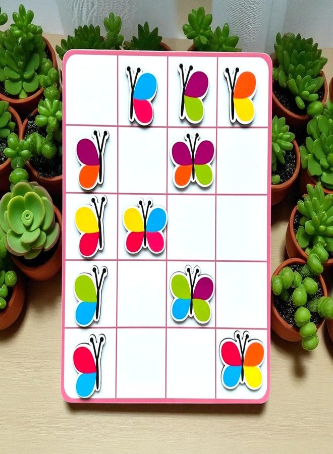 Kiddiwinks Butterfly Matching - Visual Discrimination Game for Kids | Color Sorting and Logical Thinking Puzzle Board - Image 3